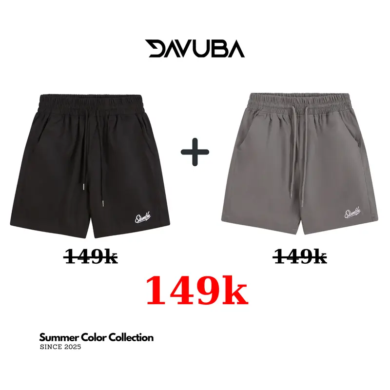 [DAVUBA] QUẦN SHORT KAKI SLAMBLE NAM NỮ TRÊN GỐI SM140